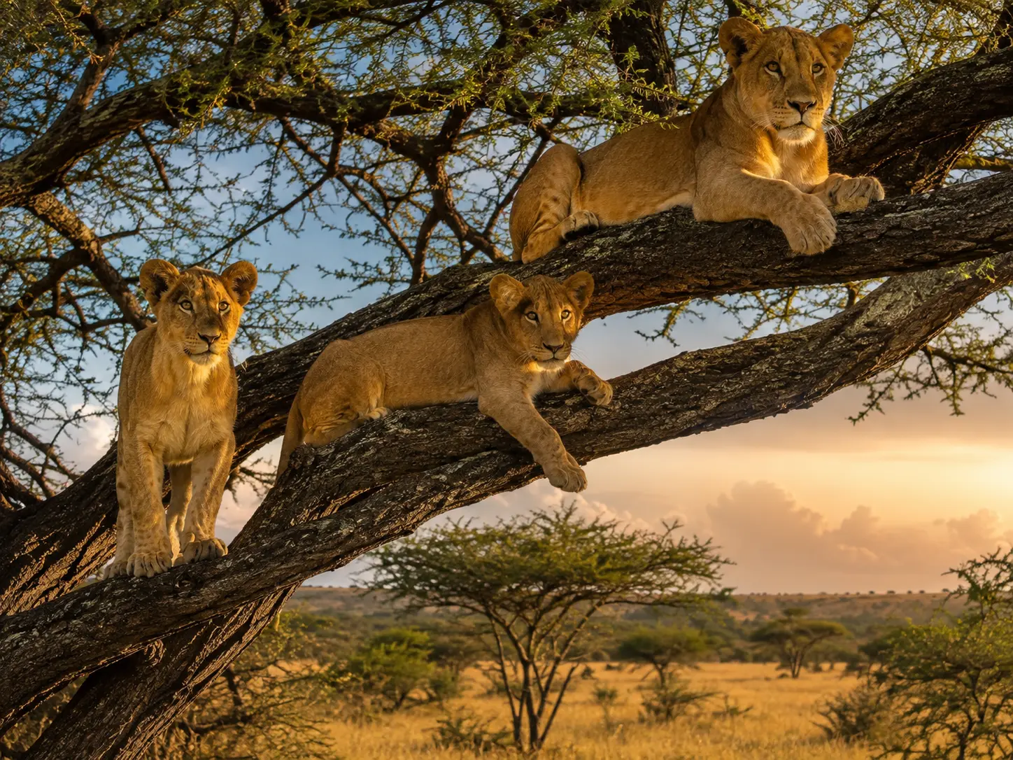Lake Manyara Tree-Climbing Lions