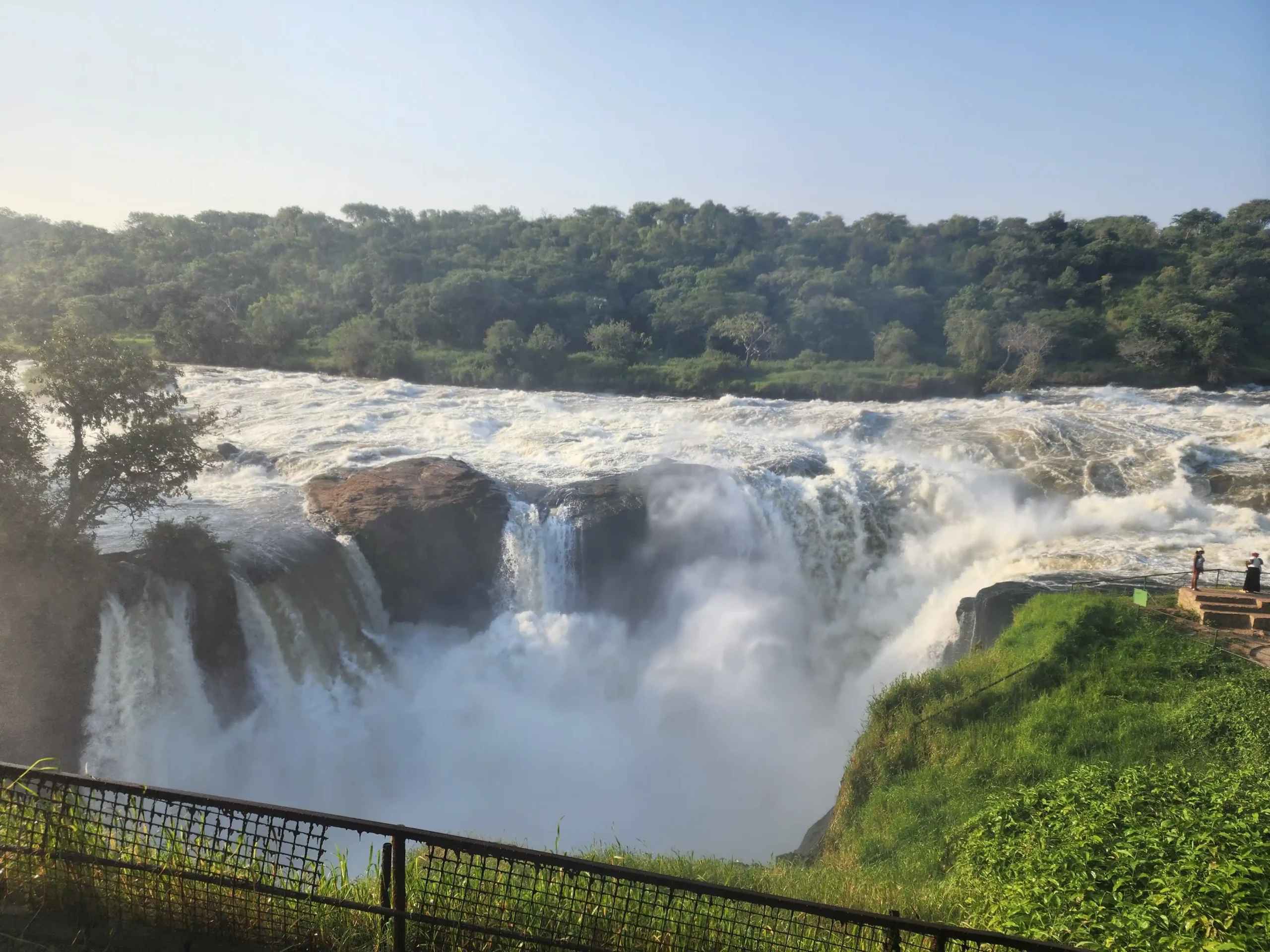 The Nile pouring through the gorge at Murchison Falls